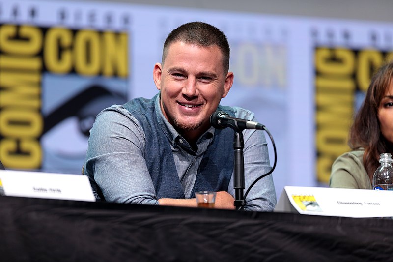 Channing Tatum speaking at the 2017 San Diego Comic Con International