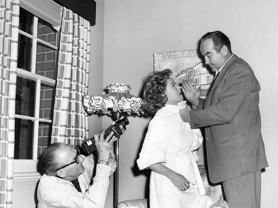 Fritz Lang and Gloria Grahame