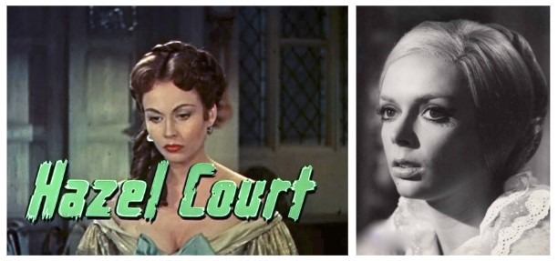 Hazel Court and Barbara Steele