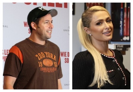 Paris Hilton and Adam Sandler: Tied for Third Place
