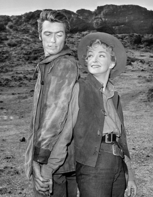 Clint Eastwood and guest star Nina Foch