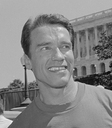 Arnold Schwarzenegger on Capitol Hill in 1991