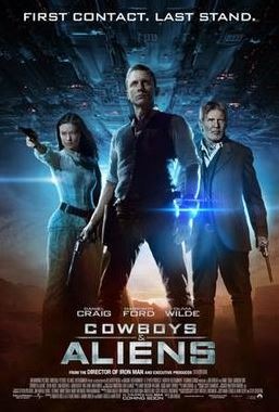 Movie poster of Cowboys & Aliens