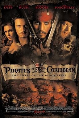 Movie poster of Pirates of the Caribbean- The Curse of the Black Pearl
