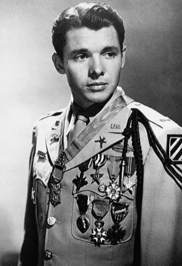 A portrait of young Audie Murphy