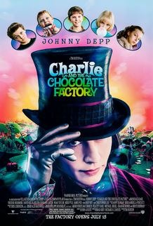 Johnny Depp as Willy Wonka in Chalie and the Chocolate Factory