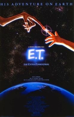 Movie poster of E.T. the Extra-Terrestrial