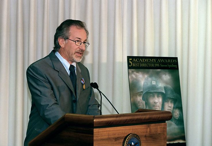 Steven Spielberg speaking in public on August 11, 1999